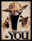 Vintage Advertising Wall Tin Plaque 20x15cm - Pub Shed Bar Man Cave Home Bedroom Office Kitchen Gift Metal Sign - Retro Star Wars Movie inspired Yoda Poster May Force Be With You Quote