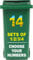 Set of 1/2/3/4 Bin Numbers for Wheelie Bins – 17.5cm Sunflower Dustbin Stickers – Easy Application Stick On Number Stickers - Weatherproof Self Adhesive Vinyl