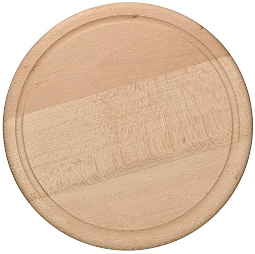 KOTARBAU® Rundes Schneidebrett ⌀ 25 cm Holzbrett zum Schneiden von Käse Brot Servieren von Speisen