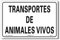 PRIME JJ IF-205L - Señal Adhesiva Transporte de animales vivos 30x20 cm