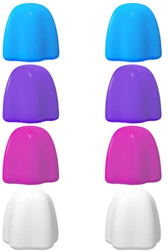 8 Pieces Silicone Toothpaste Caps, Self Locking Toothpaste Cap Dispenser for Bathroom Hygiene for Kids and Adults