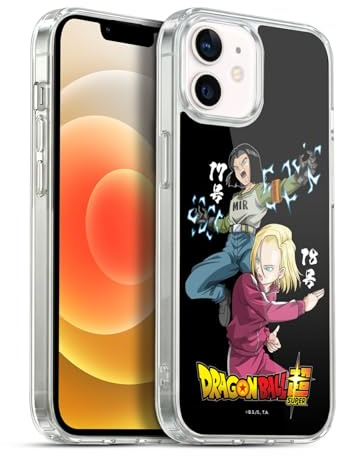 Head Case Designs Officially Licensed Dragon Ball Super Android 17 & 18 Universe Survival Characters Gel Case [Military Grade Protection] Compatible with Apple iPhone 12 / and Compatible with MagSafe