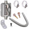 24MM Auspuff Schalldämpfe + 60CM Abgasschlauch für Stromerzeuger, Auto Auspuffrohr Standheizung Abgasrohr Schalldämpfer Kit, Edelstahl Auto-Heizung Zubehör