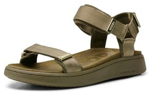 Woden WL926 Line - Damen Schuhe Sandaletten - 295-Dark-Olive, Größe:37 EU