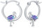 Flamingo Ohrringe Silber 925 Creolen Flamingo Ohrringe Damen Opal Tier Ohrringe Flamingo Schmuck Muttertags Geschenke Valentinstag für Mädchen Kinder Freundin