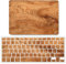 JZ Wood Grain Fall Für MacBook Air 15 with M2 (Models: A2941) Hartschalenkoffer mit Keyboard Cover Set - E