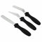 Set of 3 Stainless Steel Spatula Palette Knife Set Cake Decoration Icing Smooth Tools Kit Angled Icing Spatula for Cake Decorating, Smoothing Icing and Cooking, Frosting Pastries