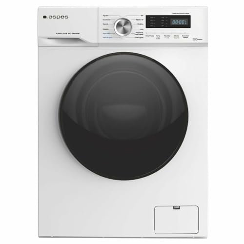 Aspes Lavadora 9Kg Carga Frontal Blanco AL9400CIDVB. 2200W, 1400rpm, 12 Programas, Función Stop&Go, Tambor Diamante, Clase de Eficiencia Energética C