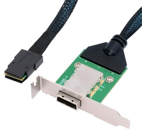 chenyang Mini SAS SFF-8087 36Pin Host zu SFF-8088 26Pin Externes Verlängerungsdatenkabel PCBA mit Low Profile Halterung
