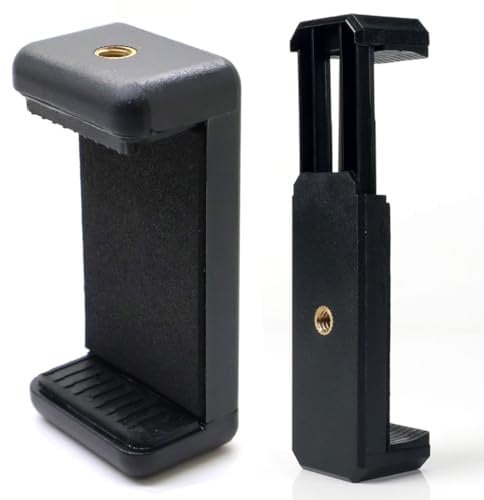 RALSPEC Mobile Phone Camera Tripod Mount Clamp Holder Bracket Adapter For Iphone and Android Smartphones 1/4 Stand