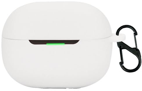 Funda de silicona para Xiaomi Redmi Buds 5 Pro auriculares Bluetooth, funda protectora para Xiaomi Redmi Buds 5 Pro (blanco)