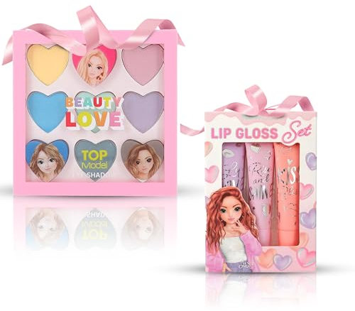 TOPModel BEAUTY and Me Make-up Set - Lidschatten Palette und Lipgloss Set für strahlende und kreative Looks für Mädchen ab 5 Jahre
