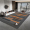 RUGMRZ Bettumrandung Teppich 120x190CM Teppich Wohnzimmer Teppich unter esstisch orange Farbe Grauer, moderner, schmutzabweisender Teppich mit geometrischem Design für das WohnzimmerKüchenteppiche