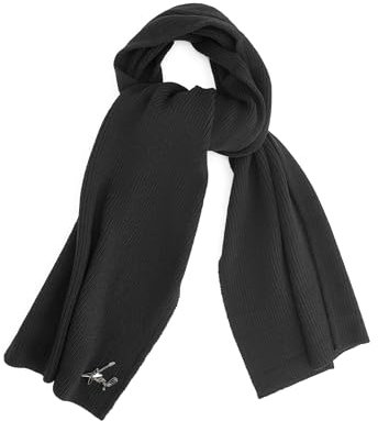 KARL LAGERFELD Damen Guitar Pin Logo Karl Scarf Schal, Schwarz, Einheitsgröße