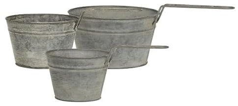 Chic Antique Pflanzkübel mit Griff 3er Set