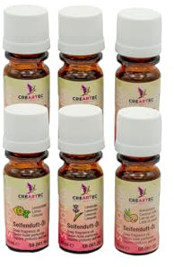 CREARTEC Seifenduftöl Set Sommer - bestehend aus Lavendel, Kokosmilch & Lemonfresh - Seifenaroma zur Herstellung von individuell duftenden Seifen, Badekugeln, uvm. - Vegan - 2x30ml - Made in Germany