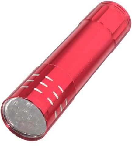LALAFINA 4pcs Hidden Storage Box Flashlight Hidden Containers Secret Can Secret Stash Safes Hidden Compartment Container Cardboard Boxes LED Secret Container Money Stash Aluminum Alloy Red