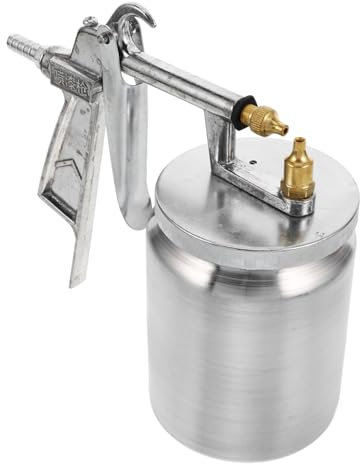 BUGUUYO Gießkanne mit Luftpumpe Farbe Sprühpistole Aluminiumsprüher Hausmalen Sprüher Airbrush DIY Sprüher Sprühgerät für Wandfarbe Farbspritzgerät für den Innenbereich Akku-Maler Metall