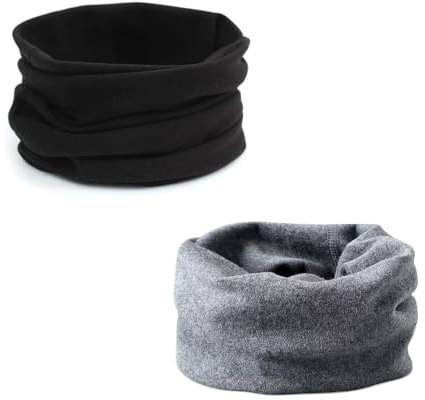 ENSTAB 2 Stück Loop Kinder Baumwolle Herbst Winter Schal Baby Loop Hals Wärmer Mädchen und Junge (Junge-J)