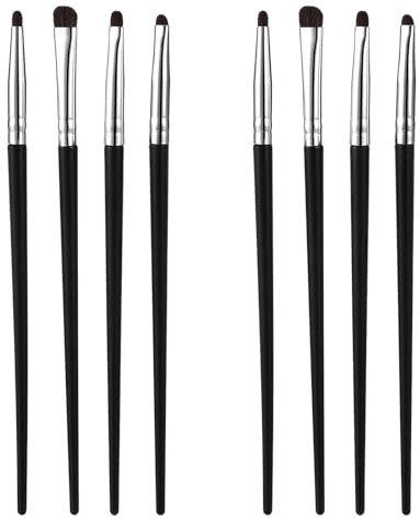 Brochas para sombra de ojos, juego de 8 brochas de maquillaje de ojos, mini brochas para difuminar, delineador de ojos, juego de brochas de maquillaje profesional para sombra de ojos, mezcla de