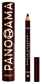 L'Oréal Paris Mascara Panorama Chromatic & Crayon Khôl Bordeaux Cashmere | Regard 1,4x plus grand, Brosse cône picots multi-niveaux, Technologie Stretch-Flex, Enrichi beurre de karité