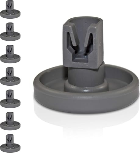 8 Stück Universal Unterkorb Rollen für Geschirrspüler | Ersatz für AEG, Favorit, Zanussi, Privileg, Electrolux | Inkl. 50269971003, 50286965004 | Hitzebeständig