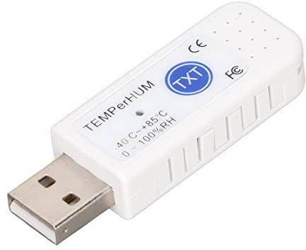 Jectse USB-Computer-Thermo-Hygrometer, Multifunktions-Temperatur-Feuchtigkeits-Datenlogger mit Alarm, für die Umgebungsüberwachung Im Innen- und Außenbereich