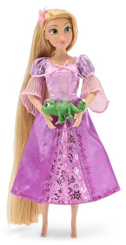 Disney Store Official - Rapunzel - Neu verföhnt - Klassische Puppe für Kinder - 30 cm/12 - Voll bewegliches Spielzeug mit wunderschönem Kleid und Charakterfreund als Überraschung - Ab 3 Jahren