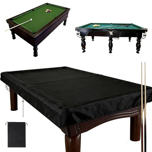 KQWVZ Hojalis - Funda para mesa de billar de 7 pies, tela Oxford, cubierta de mesa de billar impermeable 210D con cordón, fundas de mesa de billar con bolsa de almacenamiento para interiores y