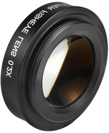 1. 37 mm 0,2 x Fischaugenobjektiv, flaches Profil für DSLR/spiegellose Weitwinkelfotografie und Filmzubehör, Fischaugenobjektiv
