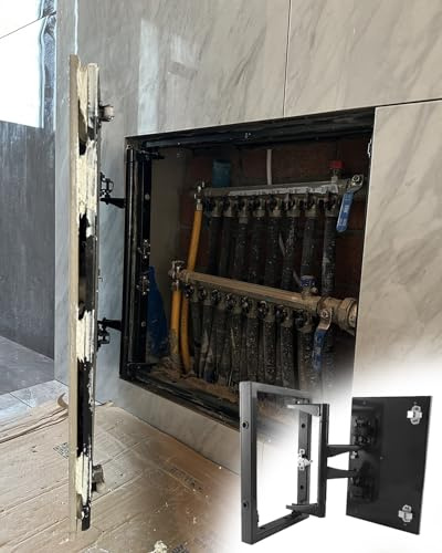 Revisionsklappe Trockenbau Magnetisches Zugangsfeld-Set für Fliesen, Wasserdichte und Versteckte Badezimmer-Dusch-Inspektionsklappe, Maßgeschneiderter Abdeckung(20x20in/500x500mm)