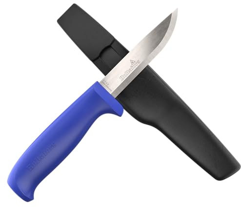 Hultafors Craftsman's knife RFR I All-purpose knife with ultra-resistant plastic handle and German high-grade stainless steel blade I Including holster and holder for working trousers I 380060