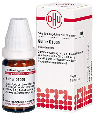 DHU Sulfur D1000 Streukügelchen, 10 g Globuli