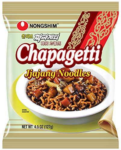 Nongshim Chapagetti Noodle Pasta, Chajang, 4.5 Ounce (Pack of 16)