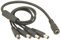 JnDee 4 Way DC Splitter Cable Connector Jack for CCTV 3V 6V 9V 12V and 24V Power Supply, 1x Female to 4 x Male Connector