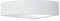 Applique d'angle plâtre peint blanc verre sablé ip20 1 x e14