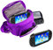 Orzly® - SPIELE & KONSOLEN (REISE-) TASCHE für die Sony PSP Konsolen (GO / VITA /1000/2000/3000) mit speziellen Fächern für die Aufbewahrung von Spielen und Zubehör. Tasche enthält Schultergurt, Tragegriff und eine Gürtelschlaufe – LILA