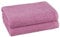 PremiumShop321 2er Set Duschtuch 70x140 cm - 500g/m² ohne Bordüre-Rosenholz