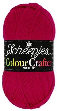 Scheepjes Colour Crafter 100g Yarn Ball | Acrylic DK Double Knit Wool | Soft & Anti-Pilling for Knitting, Crochet, Blankets & Amigurumi (1246 Maastricht)