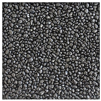 Kieskönig 1 kg Glaskies Glasgranulat Streudeko Tischdeko Dekosteine Glasdeko Nuggets 6-9mm Schwarz