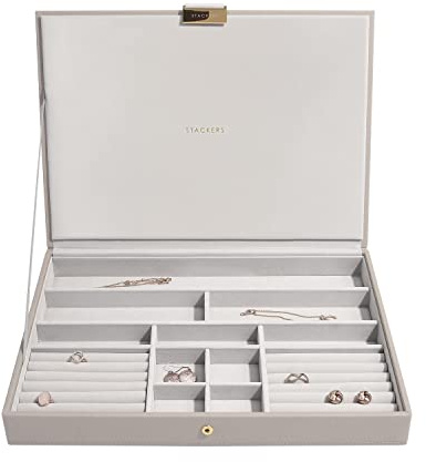 Stackers Taupe Supersize Jewellery Box Lid