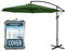 Jarder Parasol + Protective Cover – 3m Cantilever Garden Parasols – Open Ratchet & Tilt Function (Green)