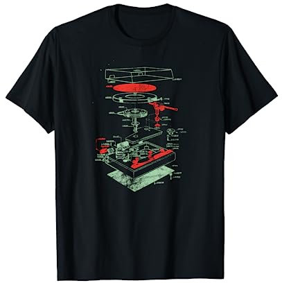 Vintage Turntable - DJ Retro Vinyl Plattenspieler T-Shirt T-Shirt