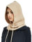Prettystern Damen Herren 100% Kaschmir Kapuzen-Schal Loop Winter Mützen-Schal Sturmmütze Cashmere Balaklava Schlauch-Schal Beige