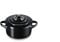 Le Creuset Mini cocotte de cerámica de gres, 10 cm, 0, 2L, Negro Onyx, 71901101400000
