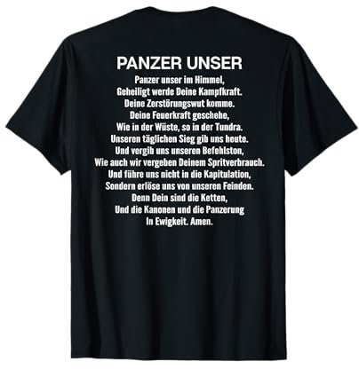 Panzerfahrer Panzer Unser Gebet Panzer T-Shirt