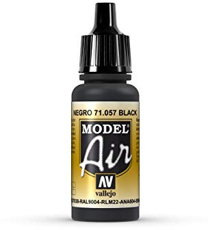 Farbe Vallejo Model Air 71057 Black (17ml)