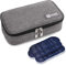ALLCAMP Borsa Frigo per insulina,organizer portatile per farmaci diabetici,con 4 borsa ghiaccio,porta insulina termico da viaggio,borsa termica per insulina(grigio scuro)