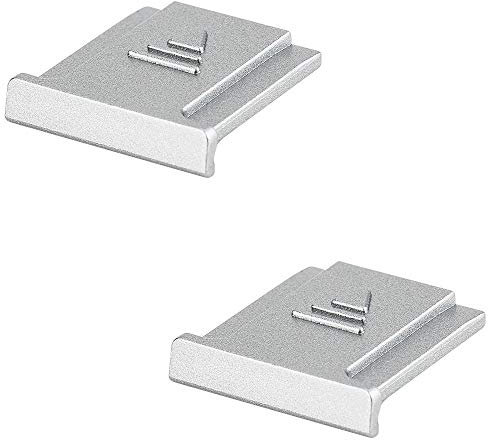 2 Pack JJC Blitzschuh Abdeckung für Fuji X Half / X-HF1 XS20 XH2 XH2s XH1 XT5 XT4 XT3 XT2 XE4 XT50 XT30 XT30II XT20 XT10 X100VI X100V X100F GFX100RF GFX100SII GFX100S GFX100 GFX50S GFX50R XPRO3 Silber