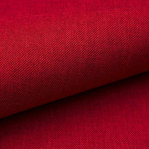 Heko Panels Stoff Meterware Torino Stoffe Zum Nähen Möbelstoff Polsterstoff Möbelstoffe Bezugsstoff Für Möbel Stühle Ecksofa Eckbank Sofa Blickdicht Rot